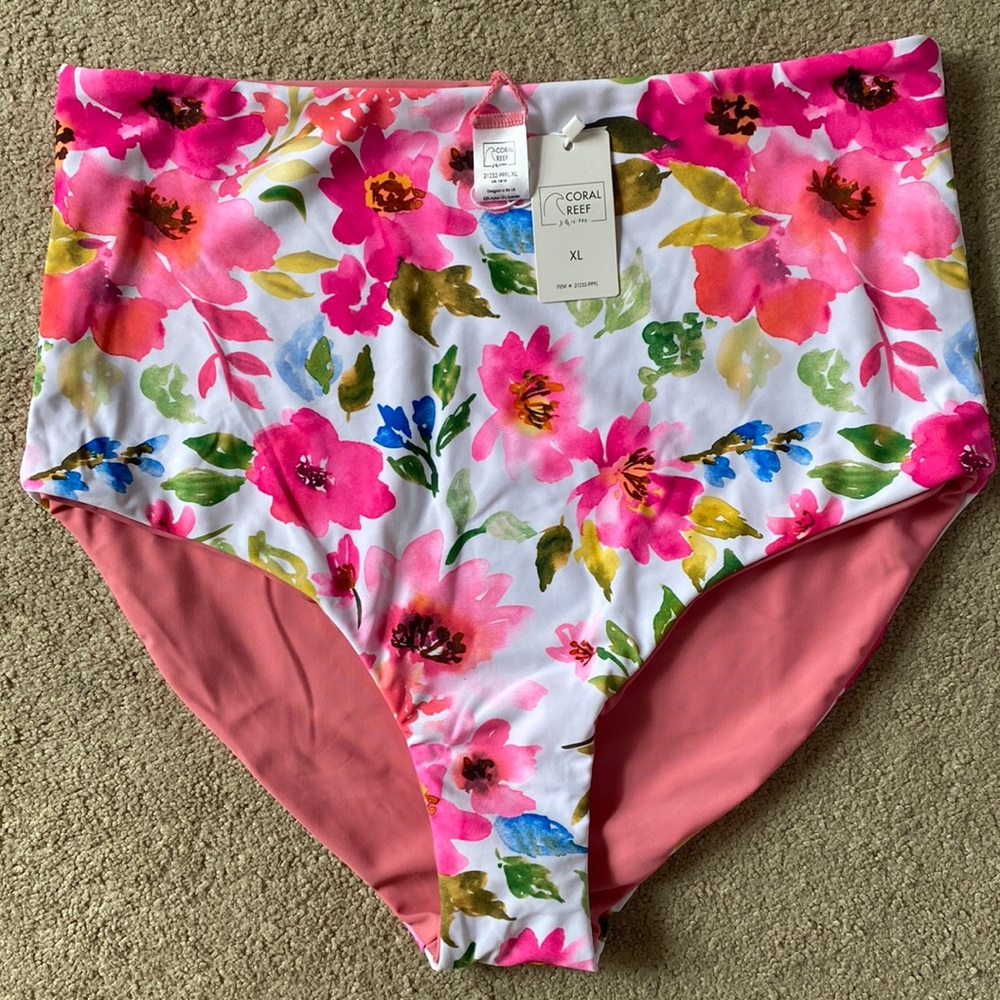 Coral Reef NWT bottoms - Watermelon/Floral